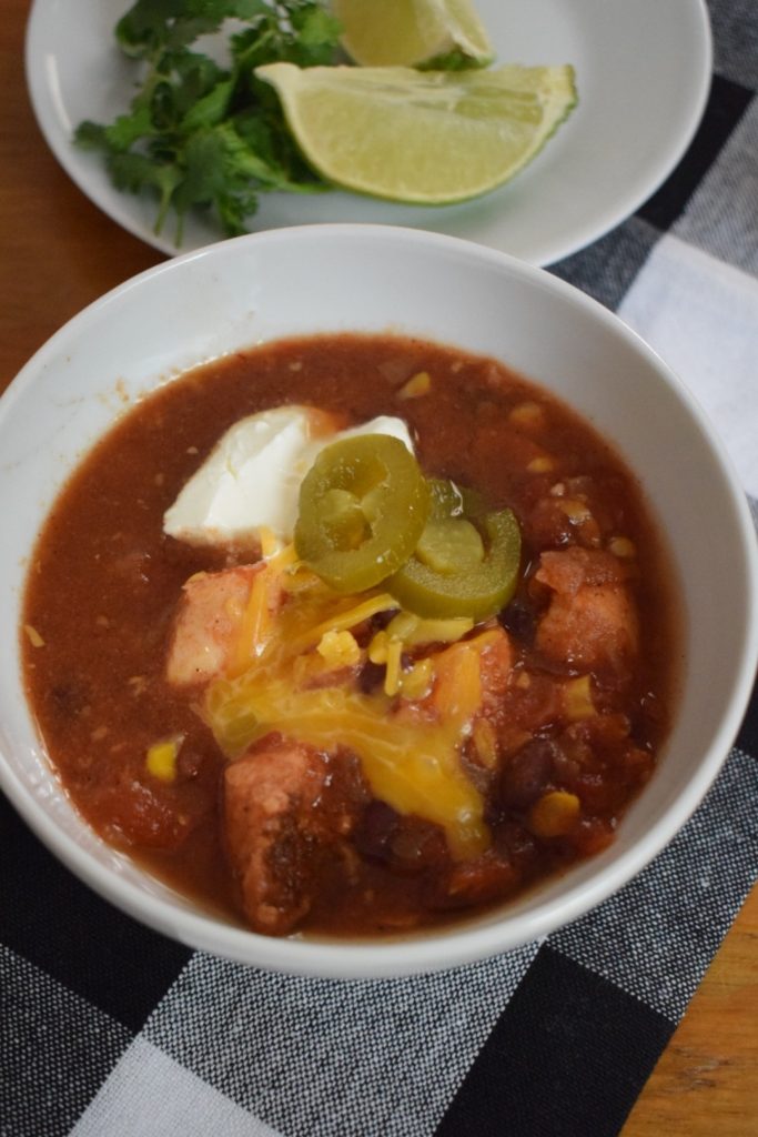 Weeknight Slow Cooker Chicken Chili