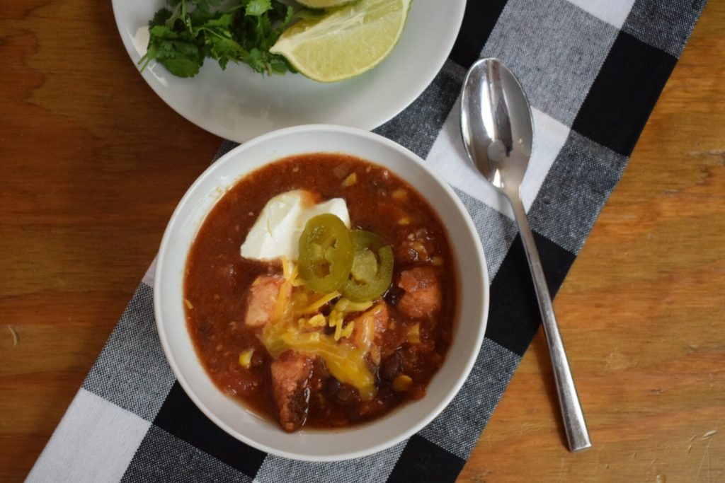 Weeknight Slow Cooker Chicken Chili