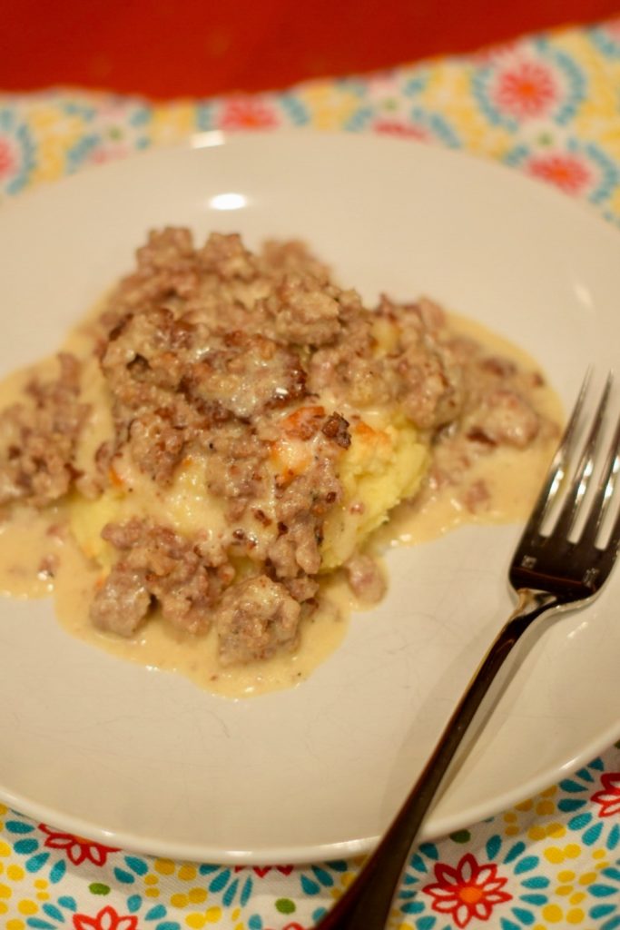 Low-Carb, Keto Biscuits and Gravy