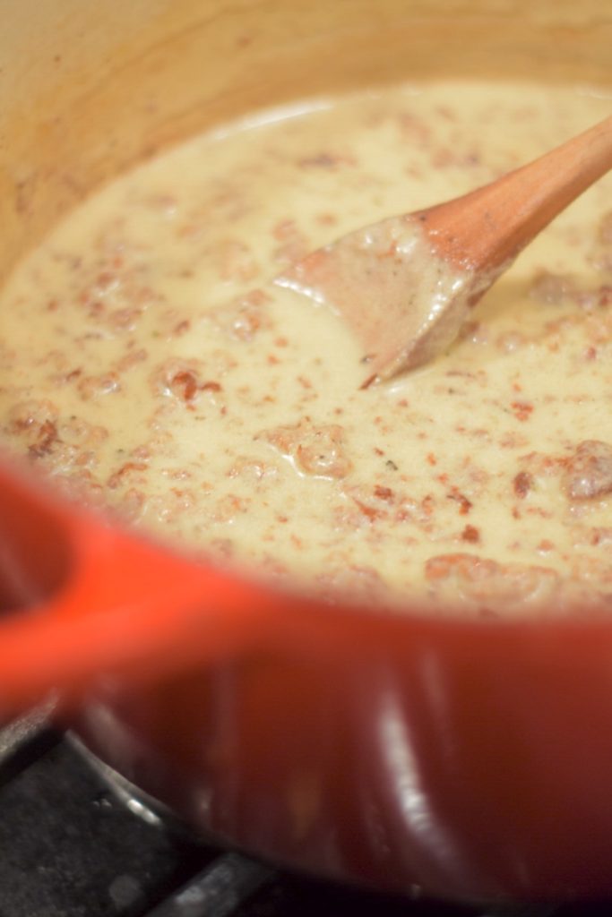 Low-Carb, Keto Biscuits and Gravy