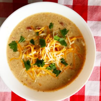 Keto Queso Chicken Soup