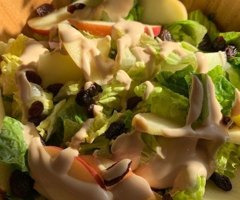 Apple Walnut Raisin Salad