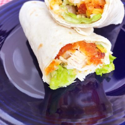 Buffalo chicken wraps