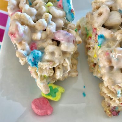 Lucky Charm Marshmallow Bars