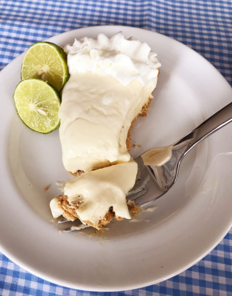 {NoBake} Key Lime Cream Cheese Pie The Gingham Apron