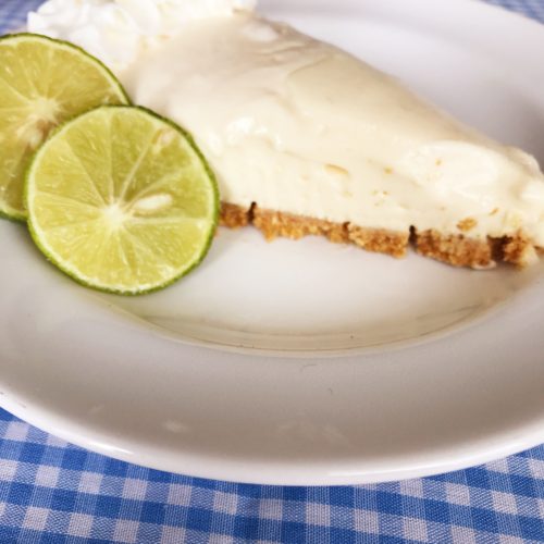{NoBake} Key Lime Cream Cheese Pie The Gingham Apron