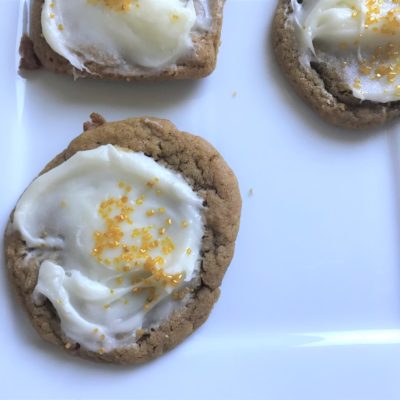 Frosted Gingerbread Cookies