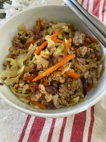 Egg Roll In a Bowl (Keto, Low-Carb) | The Gingham Apron