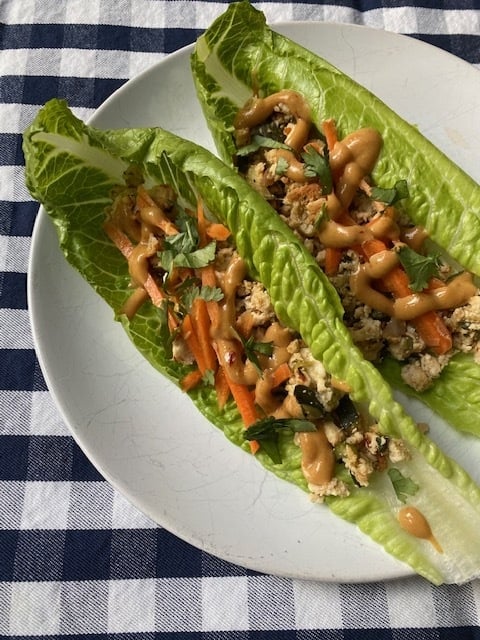 Thai Chicken Lettuce Wraps