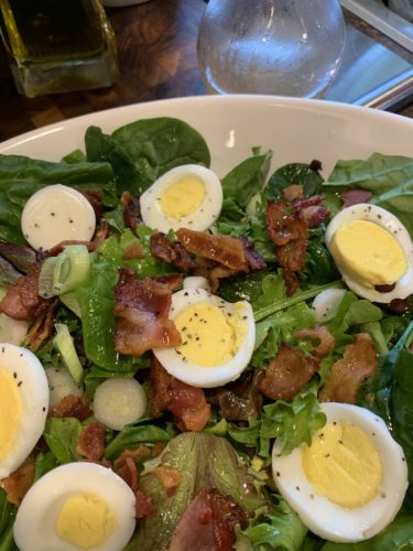 Wilted Spinach/Lettuce Salad