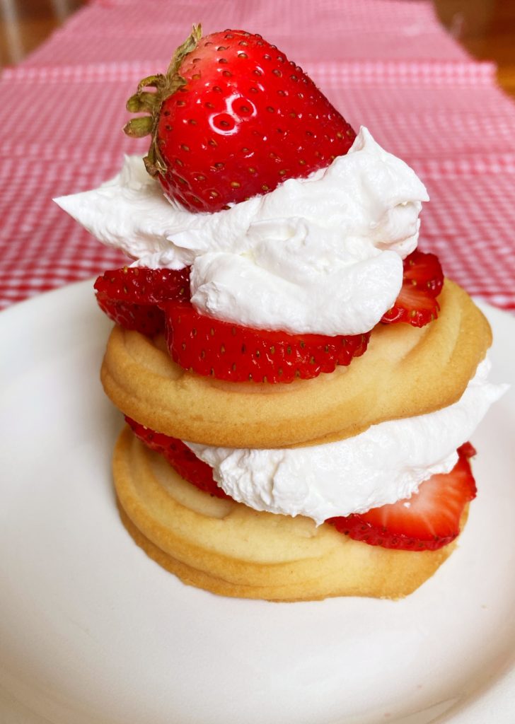 Sweet Short Stack Simple Strawberry Shortcake Stacks | The Gingham Apron