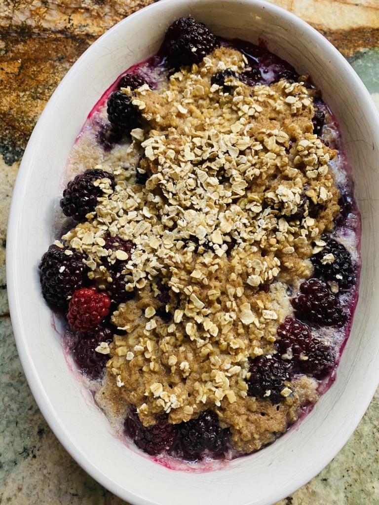 Sugar-free Blackberry Cobbler