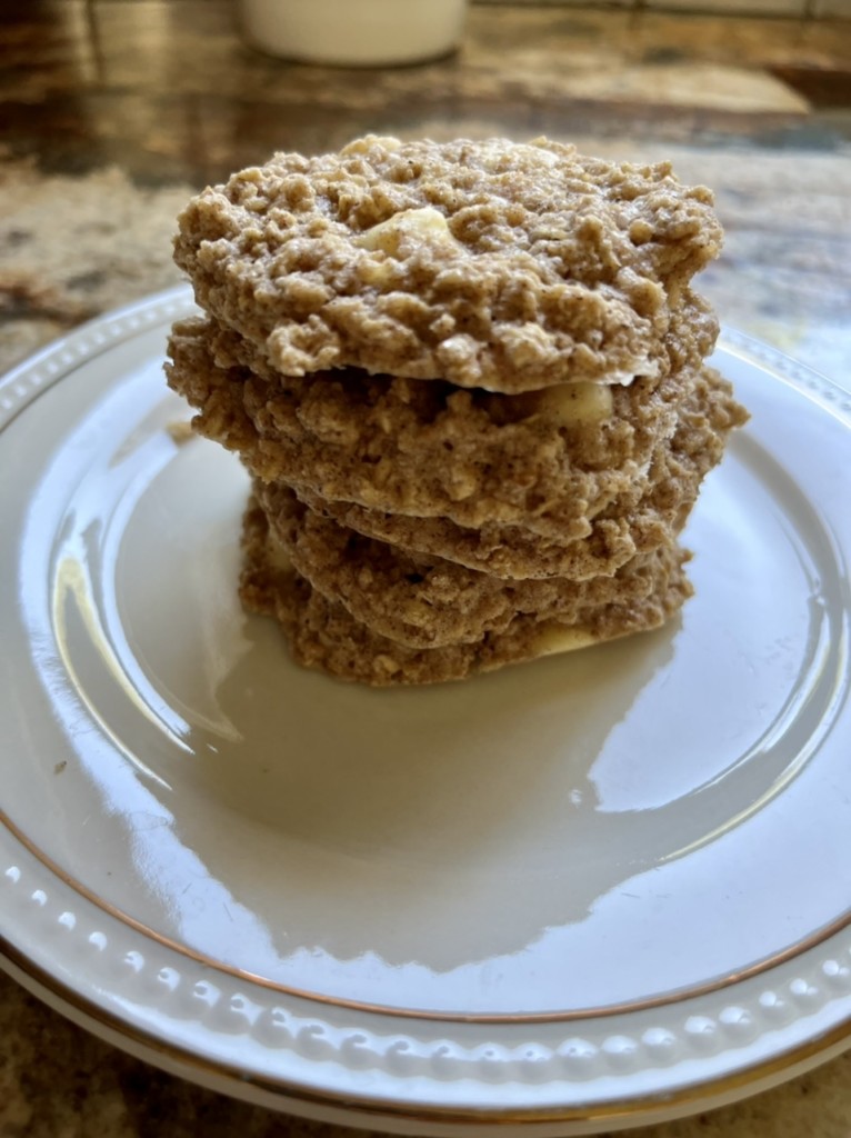 Sugar Free Oatmeal White Chocolate Chip Cookies