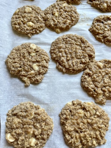 Sugar Free Oatmeal White Chocolate Chip Cookies