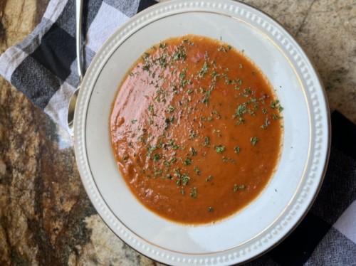 Creamy Roasted Garlic Tomato Soup