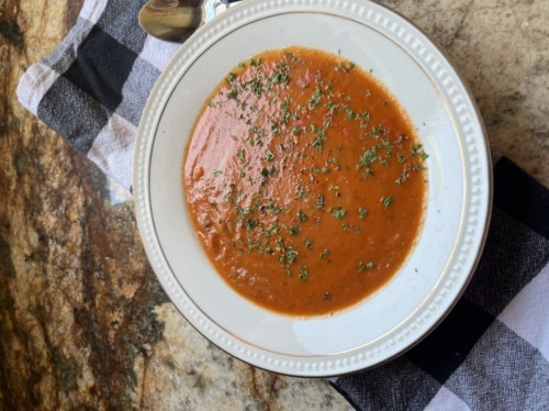 Creamy Roasted Garlic Tomato Soup