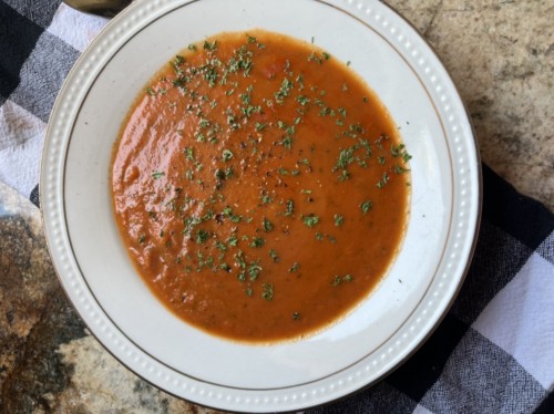 Creamy Roasted Garlic Tomato Soup